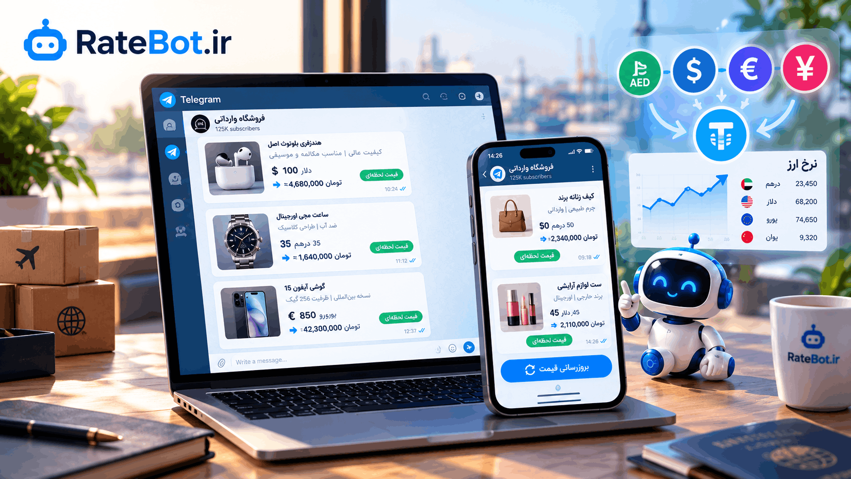 ریت‌بات چیست و چطور قیمت محصولات تلگرامی را مدیریت می‌کند؟